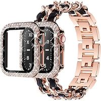 Sport Band Compatible with Apple Watch band 38mm 40mm 41mm 42mm 44mm 45mm with Case Stainless Steel Strap Replacement Wristband for iwatch Series 8 7 6 5 4 3 2 1 SE miniinthebox - thumbnail