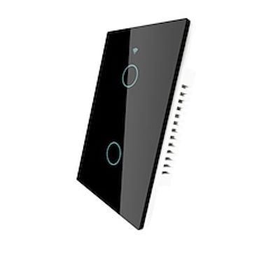 Smart Switch WRS-US2-WHTuya Smart Switch WiFi 2 Gang US Touch Light Switch For Daily  Living Room  Bedroom APP Control  Timing Function  Smart WIFI 90-250V Lightinthebox