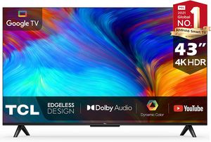 TCL 43 Inch 4K UHD Smart TV, Google TV - (43P637)