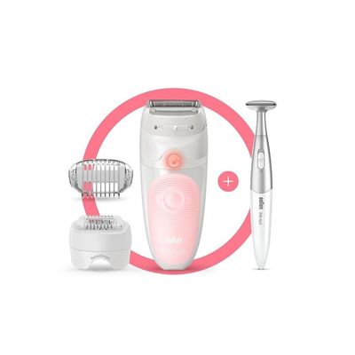 Braun Silk-epil SES 5820 | Wet and Dry Epilator | 4 Extras | SES5875| White Color Braun Silk-epil SES 5820 | Wet and Dry Epilator | 4 Extras | SES5875| White Color
