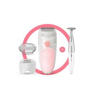 Braun Silk-epil SES 5820 | Wet and Dry Epilator | 4 Extras | SES5875| White Color