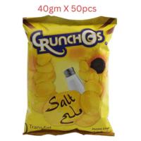 Crunchos Natural Chips Cheese, 40g - Carton of 50 Packs