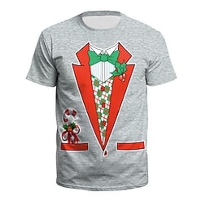 Christmas T-shirt Cartoon Manga Print Graphic T-shirt For Men's Women's Unisex Adults' 3D Print 100% Polyester Party Festival Lightinthebox