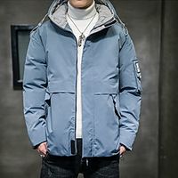 Men's Hiking Jacket Autumn  Fall Winter Outdoor Thermal Warm Windproof Breathable Soft Jacket Winter Jacket Top Camping  Hiking Hunting Ski  Snowboard Dark Grey Black Blue Lightinthebox - thumbnail