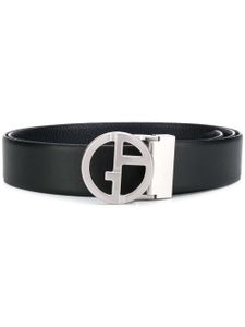 Giorgio Armani black and silver belt