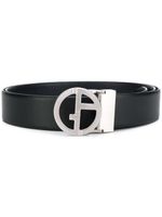 Giorgio Armani black and silver belt - thumbnail