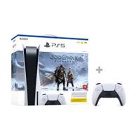 Sony PlayStation 5 Disc Console Ragnarok Bundle + White Controller (CFI1216A01GOW-CFIZCT1W-R-KIT)