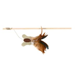 Trixie Playing Rod With Feather Mouse Cat Toy - 47CM