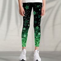 Kids Girls' Leggings Graphic Active Outdoor 3-12 Years Summer Yellow Blue Purple Lightinthebox