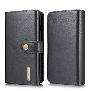 Phone Case For Samsung Galaxy Wallet Card S10 S10 Plus Note 10 Wallet Card Holder Flip Solid Colored PU Leather miniinthebox