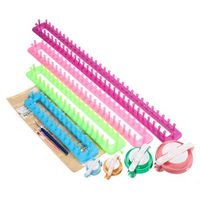 Knitting Knitter Looms Set + Pompom Maker Craft Kit Sock Scarf Hat Maker