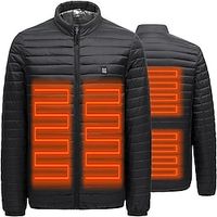 Heated Jacket for Men Women USB Electric Body Warmer Lightweight Outdoor Heating Puffer Coat (No Battery) Lightinthebox - thumbnail