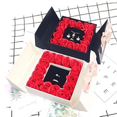 Valentine's Day 16 Rose Jewelry Packaging Box Lipstick Box Necklace Ring Box Valentine's Day Gift Jewelry Box Lightinthebox Valentine's Day 16 Rose Jewelry Packaging Box Lipstick Box Necklace Ring Box Valentine's Day Gift Jewelry Box Lightinthebox