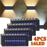 24pcs Solar Outdoor Wall Light Waterproof Garden Lights 16LED Porch Passage Fence Corner Lighting Courtyard Landscape Decoration Lightinthebox - thumbnail