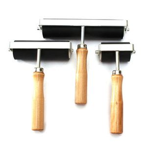 2/4/6Inch Hard Rubber Print Ink Roller Lino Brayer Art Craft Tool