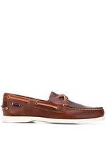 Sebago Docksides Portland leather boat shoes - Brown