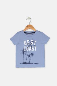 Baby Boys Best Coast Shirt  Blue Ash Stone
