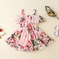 [80-120cm] girls sling chiffon flower dress Lightinthebox - thumbnail