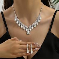 Bridal Jewelry Sets Two-piece Suit Imitation Diamond 1 Necklace Earrings Women's Elegant Sweet Lovely Classic Love Precious Jewelry Set For Wedding Gift Lightinthebox