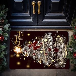 Christmas Tree Doormat Non-Slip Oil Proof Rug Indoor Outdoor Xmas Mat Bedroom Decor Bathroom Mat Entrance Rug Door Mat Bedroom Lightinthebox