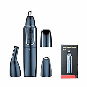 manqinuo ear and nose hair trimmer, hair styling trimmer, three replacement heads, body washable, usb charging, 2020 professional painless face trimmer for men and women Lightinthebox