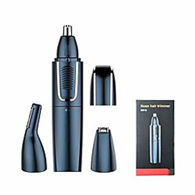 manqinuo ear and nose hair trimmer, hair styling trimmer, three replacement heads, body washable, usb charging, 2020 professional painless face trimmer for men and women Lightinthebox