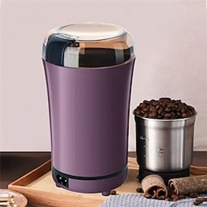 Mini Electric Coffee Grinder Powerful Cafe Grass Nuts Herbs Grains Pepper Tobacco Spice Flour Mill Coffee Beans Grinder Machine miniinthebox