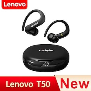 Lenovo T50 TWS Earphones Bluetooth 5.2 Sports Wireless Headphones HiFi headset Noise Reduction Waterproof Earbuds With Mic miniinthebox