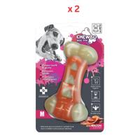 M-Pets Chewbo Tribone Dog Toy Medium Pack Of 2