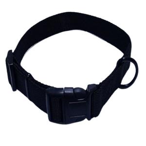 Helepet Nylon Plain Dog Collar Black Medium