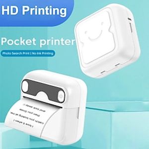 Mini Pocket Printer Portable Thermal Printer For AndroidIOS APP Inkless  Perfect For Home Office Study  Work! The Perfect Gift For Christmas Lightinthebox