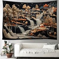 Landscape Hanging Tapestry Wall Art Large Tapestry Mural Decor Photograph Backdrop Blanket Curtain Home Bedroom Living Room Decoration miniinthebox - thumbnail