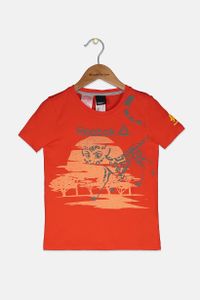Kids Boys Short Sleeve Dis G Lion Tee  Orange