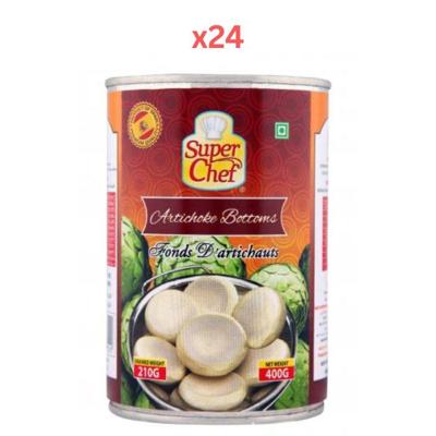 Super Chef Artichoke Bottoms 400Gm (Pack Of 24)