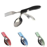 Multi-functional Portable Tools Camping Hiking Picnic Folding Cutlery Outdoor Camping Survival Set
