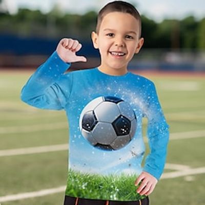 Boys 3D Football Tee Shirt Long Sleeve 3D Print Spring Fall Sports Fashion Streetwear Polyester Kids 3-12 Years Crew Neck Outdoor Casual Daily Regular Fit miniinthebox Boys 3D Football Tee Shirt Long Sleeve 3D Print Spring Fall Sports Fashion Streetwear Polyester Kids 3-12 Years Crew Neck Outdoor Casual Daily Regular Fit miniinthebox