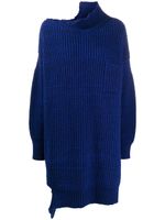 Marni deconstructed oversized jumper - Blue