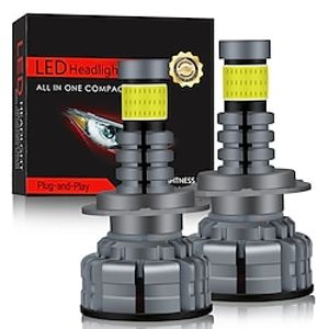2PCs H7 LED Car Headlight 360 Degrees Lightness 18000LM P26D LED Bulb Automotive Lights Turbo Lamp 6000K for Toyota/ Volkswagen/ Benz Car Models miniinthebox