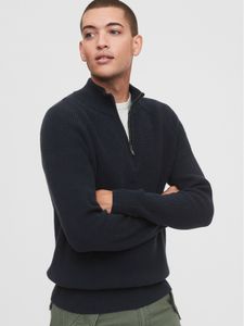 Mockneck Shaker Sweater