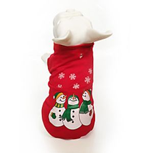 Dog Cat Costume Hoodie Christmas Costume Santa Claus Elk Snowman Santa Claus Cosplay Classic Funny Christmas Party Winter Dog Clothes Puppy Clothes Dog Outfits Breathable Green / Yellow Red / Green miniinthebox