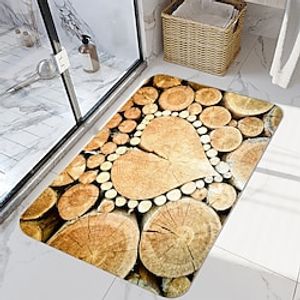 Timber Series Digital Printing Floor Mat Modern Bath Mats Nonwoven  Memory Foam Novelty Bathroom Lightinthebox