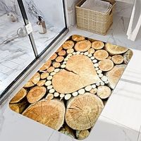 Timber Series Digital Printing Floor Mat Modern Bath Mats Nonwoven  Memory Foam Novelty Bathroom Lightinthebox - thumbnail