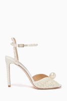 Sacora 100 Pearl Satin Sandals Sacora 100 Pearl Satin Sandals