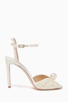 Sacora 100 Pearl Satin Sandals - thumbnail