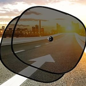 2pcs Car Suction Cup Heat Insulation Side Blocking Sunshade Curtain Sun Visor Interior Front Windshield Car Window Sticker Sun Net Cloth Gear Cover Lightinthebox
