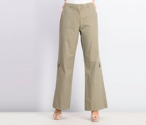 Womens Wide Leg Pants  Taupe
