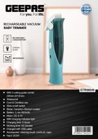 Geepas Rechargeable Vacuum Baby Trimmer (GTR56049)