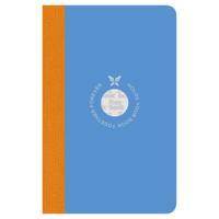 Flexbook Smartbook Ruled A6 Notebook - Pocket - Blue Cover/Orange Spine (9 x 14 cm)