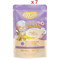 Moochie Creamy Broth With Chicken & Calamari 40G Pouch (Pack Of 7)