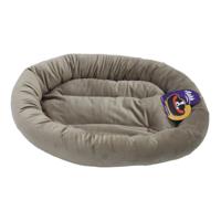 Nutrapet Aahh Dog Bed Velvety L46 x W42 x H42 Microplush 6 Taupe